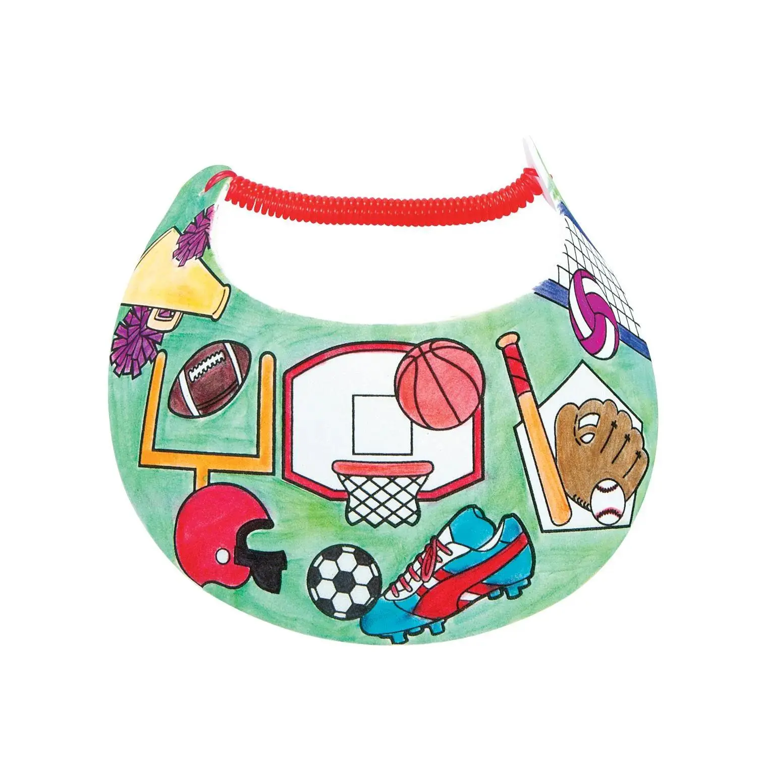 Color Your Own Sports Visors - 12 Pc.
