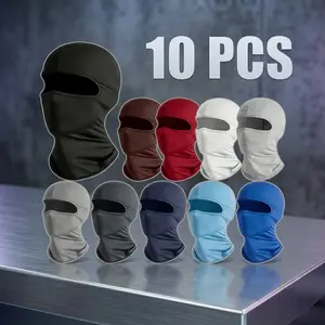 10pcs Bulk Balaclava Hood for Outdoor Labor - Ultimate Sun Protection, Anti-UV Burn, Sweat-Wicking Cooling Neck Gaiter, Durable Work Gear for Farming, Construction, Utility Workers