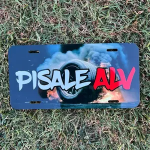 Pisale alv burnout license plate Car Automotive