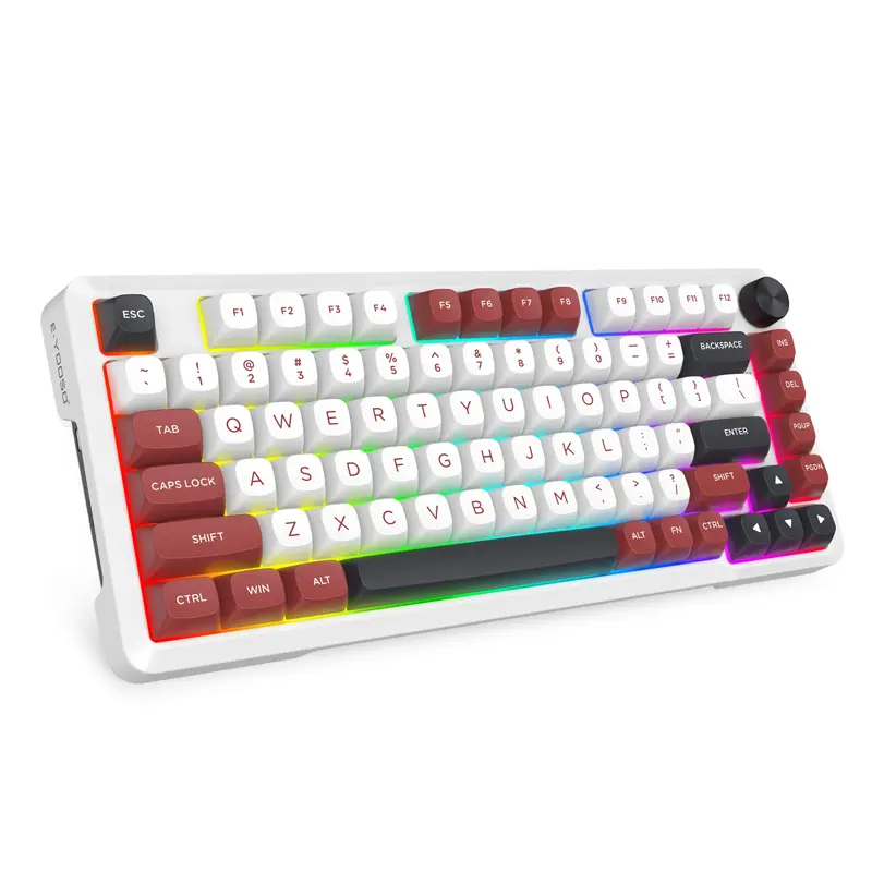 E-YOOSO Z-82 Compact Mechanical Keyboard Hot Swappable RGB Backlit Gaming Keyboard Customizable Compact Layout for PC Laptop Gamers