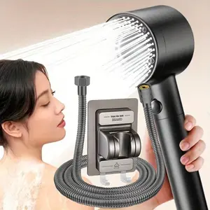 Handheld Shower Head with Hollow Body Nozzle, High Pressure Multi-Mode Shower Head, Modern Rainfall and Massage Mode, Easy Installation
