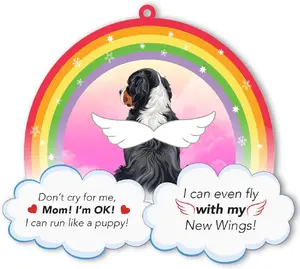 Bernese Mountain Dog Christmas Ornament, for Bernese Mountain Dog Owner, Dog Mom Dad, Berner Dog Memorial Ornament Gift for Loss of Dog
