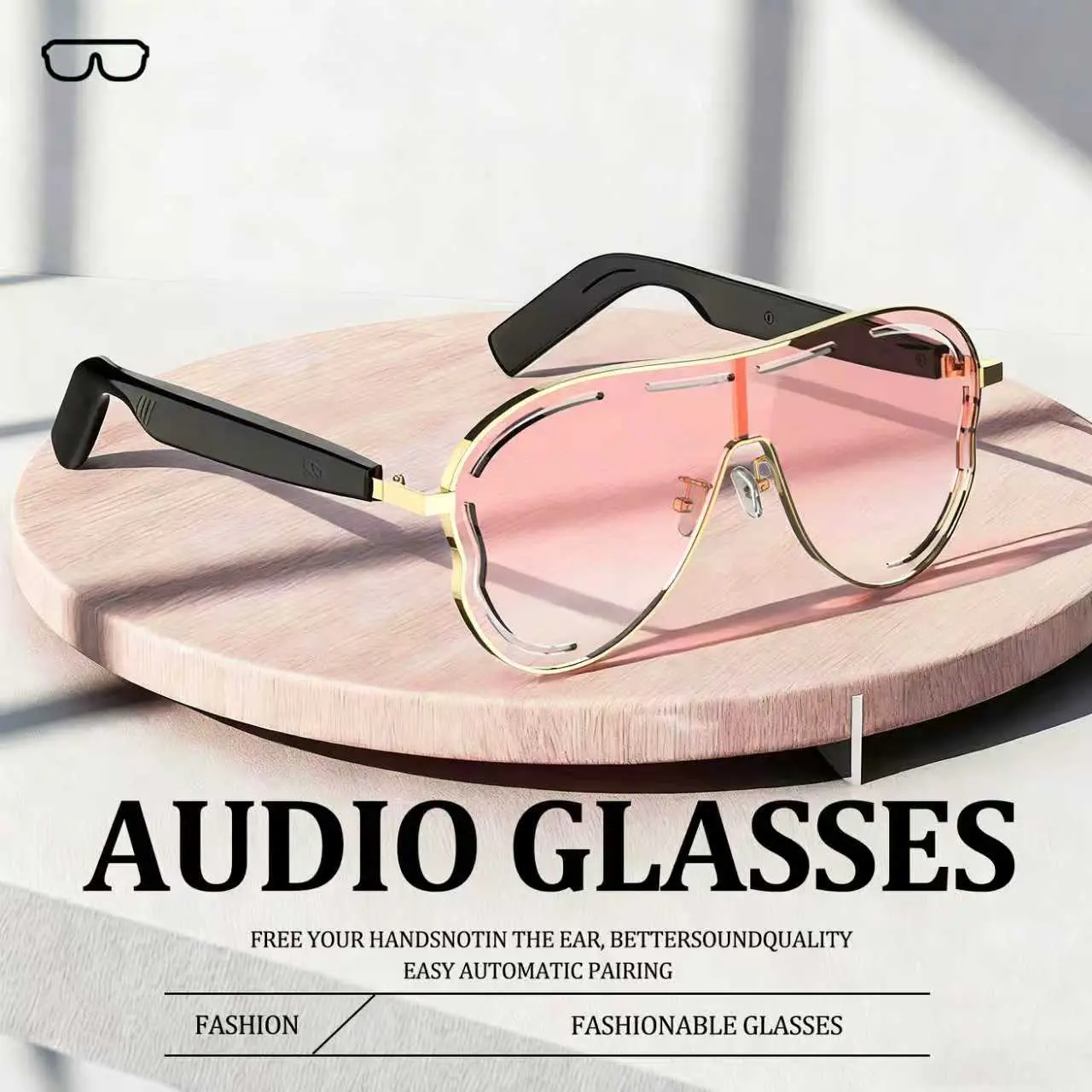 DVKIX 2026 new smart wireless audio glasses, UV-resistant smart glasses, waterproof glasses, glasses that can answer calls and play music, glasses that are universal for men and women, suitable for leisure sports and running fathersdaygift,father'sdaygift