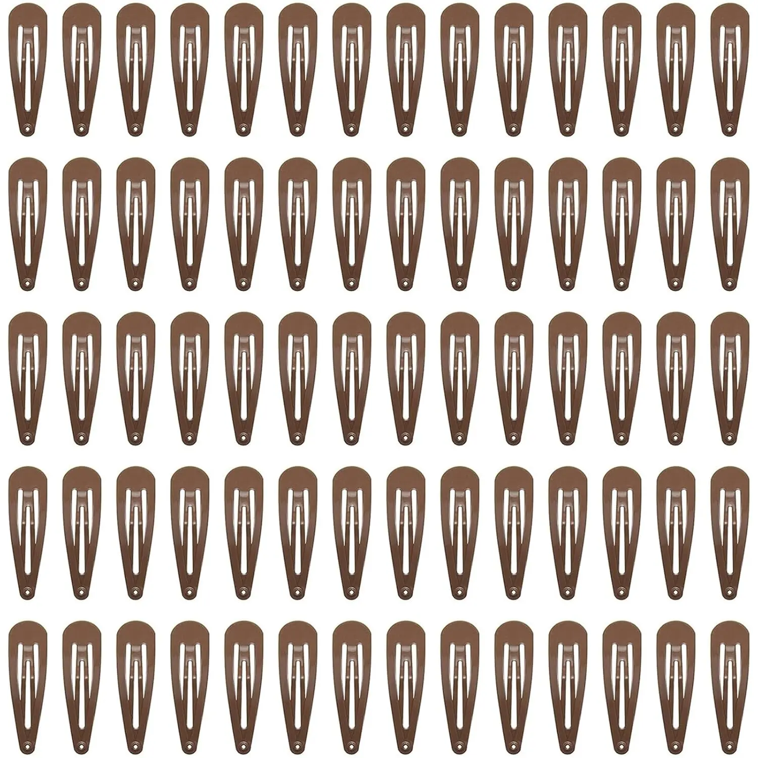 70 Pack Barrettes Women Metal 2 Inch Snap Hair Clips Accessories,  Brown Hair Barrettes, Non Slip Hair Clips for Girls, , Teens, Women