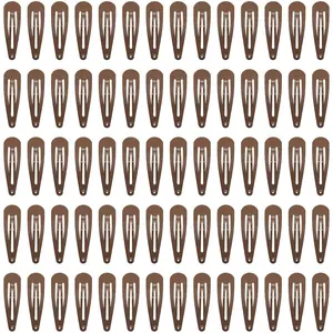 70 Pack Barrettes Women Metal 2 Inch Snap Hair Clips Accessories,  Brown Hair Barrettes, Non Slip Hair Clips for Girls, , Teens, Women