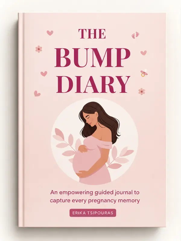 The Bump Diary Pregnancy Journal for First Time Moms | Weekly Pregnancy Tracker, Guided Prompts, Memory Book, Keepsake & Baby Shower Gift