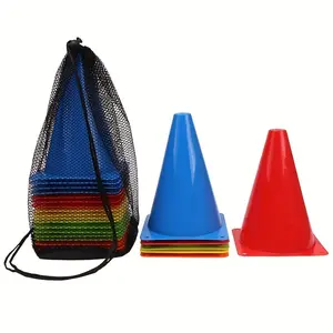 25 Pack Soccer Training Marker Cones, 18cm/7 Inch Training Agility Cones, Sports Training Obstacle Markers for Soccer, Basketball & Fitness Training