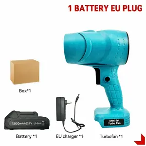Handheld Turbo Jet Fan 150000PRM Compressed Air Duster Super Mini Jet Fan Multifunctional Electric Dust Blower Cleaning Tools For Makita 21V Battery