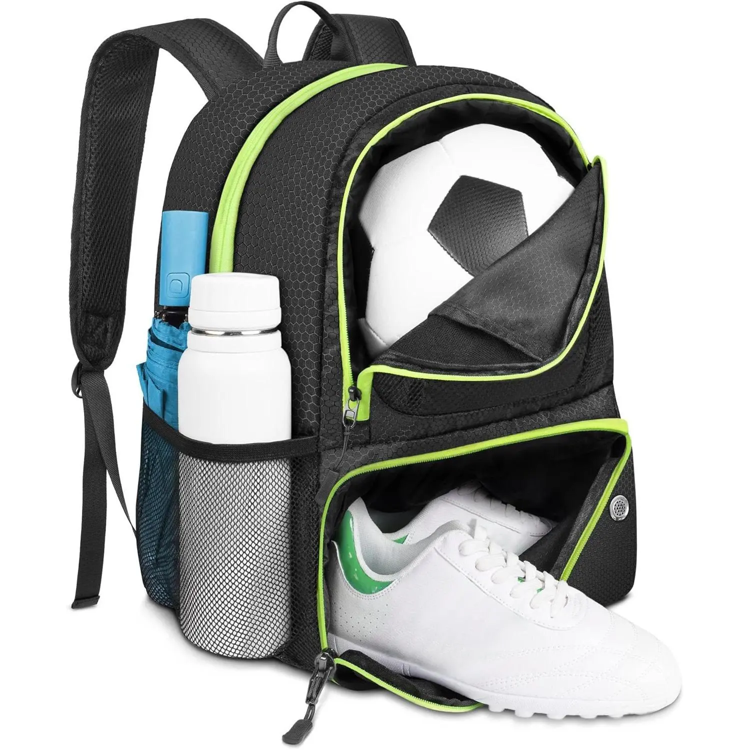 L-CPB005   Soccer Backpack,Soccer Bag with Ball Holder, Water resistant Sport Equipment Bags Fit Basketball Volleyball Football