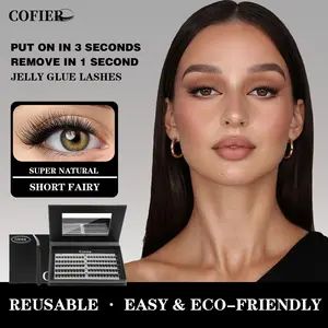 [Live Only] Short Fairy Lash Clusters Soft Glam Style, Natural Wispy Look, No Glue Needed, Easy to Wear and Remove, Long Lasting Comfortable Fit