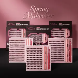 Lashplume DIY Cluster False Eyelashes—Featuring an invisible band, natural softness, and waterproof durability. Easily apply them at home to create a voluminous, curled lash look. A specialeditionreleasefor TikTok'sApril Stock-UpSeasonandMother'sDayevents
