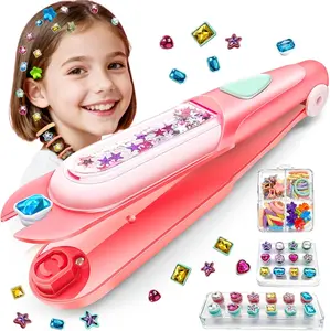 OLYE Hair Gem Stamper Kit,Bling Hair Jewels for Girls, Hair Styling Tool with Reusable Shining Diamonds, Christmas Birthday Arts & Crafts Gift