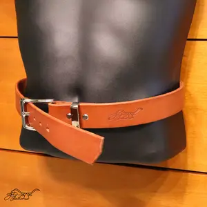 Geometric Belt Full Grain Leather