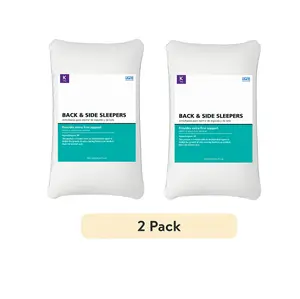 (2 Pack) Extra Firm Back and Side Sleeper Pillow King Size for Back & Side Sleepers Provides Extra Firm Support