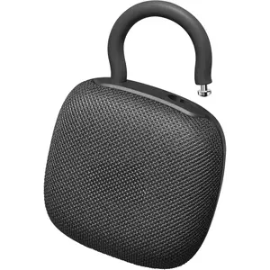 F-ADE04  Portable Bluetooth Speakers with Adjustable Carabiner, Mini Bluetooth Wireless Shower Speaker with IPX8 Waterproof, 32H Playtime Punchy Bass Audio Speaker for Home, Outdoor and Travel, Black