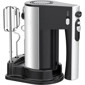 600W Electric Hand Mixer Kitchen Handheld Mixer 10 Speed  with Turbo for Baking Cake Lightweight & Personal Electric Mixer with Egg Baking Beaters Dough Hooks, Whipping Mixing Cookies