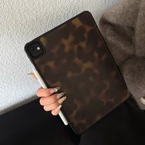 Amber iPad Pro Case, Cute Lightweight Anti-Bend Cover for iPad 11th Gen, Soft Shell Protection for Girls & Boys, Three-Fold Design, Tablet Accessories