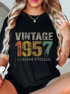 100% Cotton 69 Year Old Gifts Vintage 1957 Limited Edition 69th Birthday T-Shirt