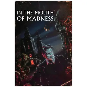 In The Mouth of Madness 90s Horror Movie Poster 2 Canvas Poster Bedroom Decor Landscape Office Room Decor Gift