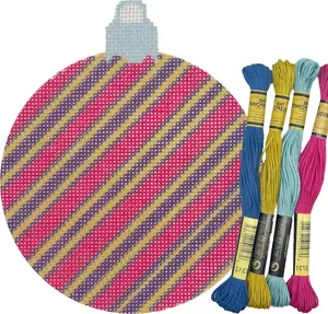 Needlepoint Kit  - Patterned Christmas Ball
