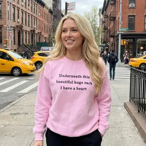 Embroidered Underneath this beautiful huge rack I have a heart Sweatshirt