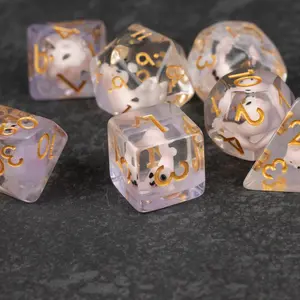 Pink Seal Dice Set