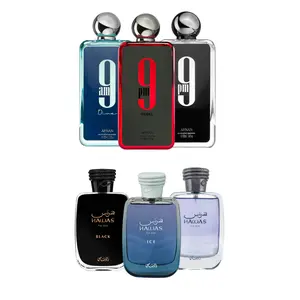 9PM REBEL+9am Dive +9PM by Afnan+ HAWAS BLACK + HAWAS + HAWAS ICE by Rasasi Perfumes (Men) 3.4oz (100ML) - Fragrance Gift Bundle