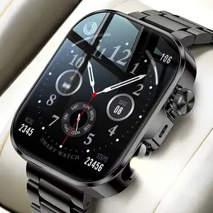 Smartwatch with Call Answer/Dial Function, Message Alert & Push, Step Counter & Calorie Tracker, Multiple Sports Modes, Weather Update, Wireless Connection, Remote Music Control, Rechargeable Lithium Battery, Unisex Design