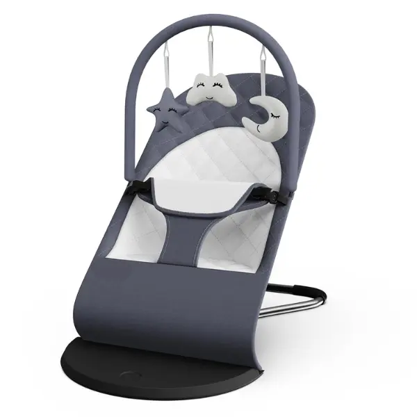 Portable Baby Bouncer Seat for Infants 0-18 Months – 3-in-1 Rocker, Stationary & Soothing Chair with Hanging Toys, Ergonomic Newborn Bouncer  – Lightweight & Foldable Baby Seat