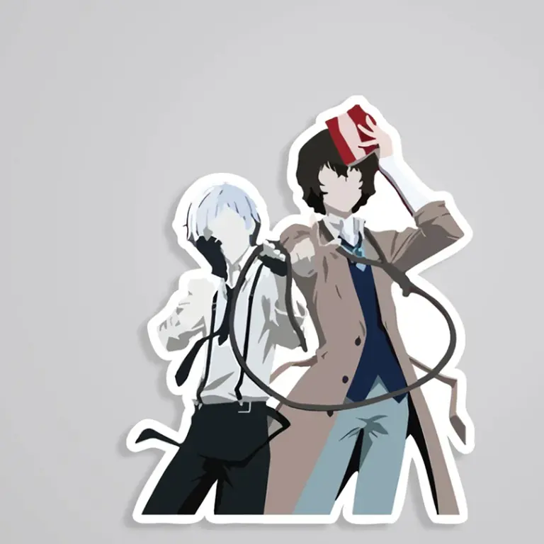 Armed Detective Duo Dazai and Atsushi Anime Stickers