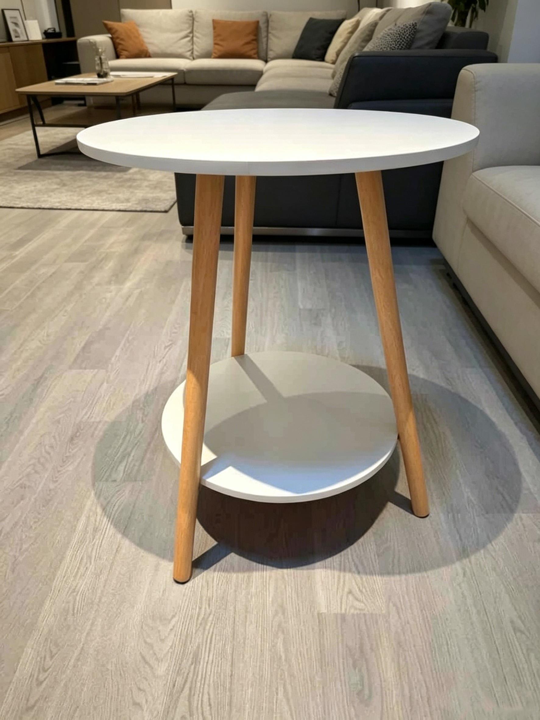 Compact Timeless Indoor Side coffee Table - Versatile for Living Room, Bedroom, Indoor Spaces (Furniture, Tables & Desks)