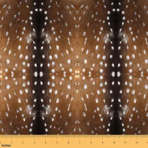 Cow Fur Print Fabric By The Yard,Cowhide Print Upholstery Fabric for Chairs,Luxury Western Farm Animal Skin Print Waterproof Fabric（NO Real Cowhide）