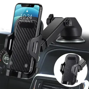 Adjustable Car Phone Holder, Car Phone Mount, Suction Cup Design, Waterproof PVC Material, Fits All Smartphones, Secure Grip, Easy Installation