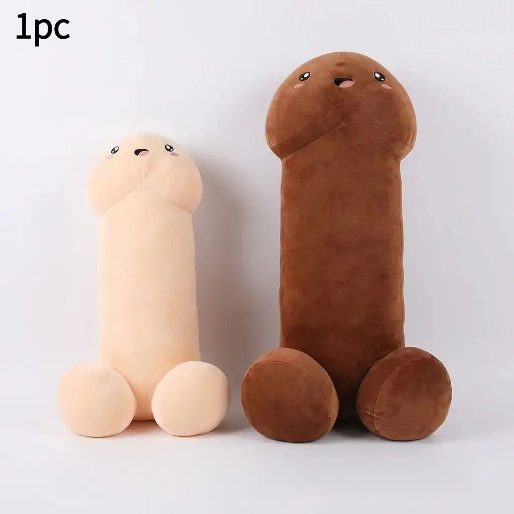 Funny Plush Pillow, Cute Flesh Color Stuffed Toy, Soft Filling Decorative Cushion for Valentine's Gift, Adorable Gift for Girls, Soft Cuddly Gift, Stocking Stuffers