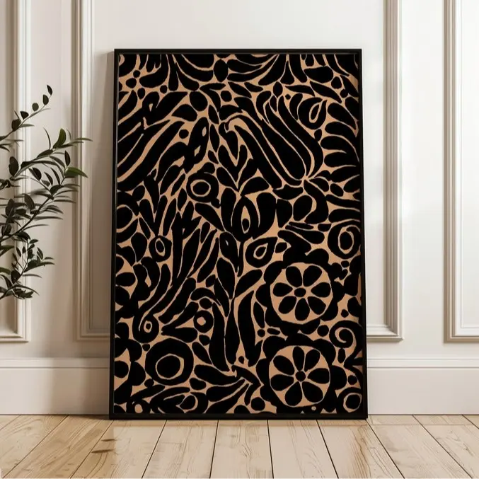 [UNFRAMED] Talavera Tile Printable Neutral Wall Decor Modern Mexico Art Rustic Hacienda Rancho Decor