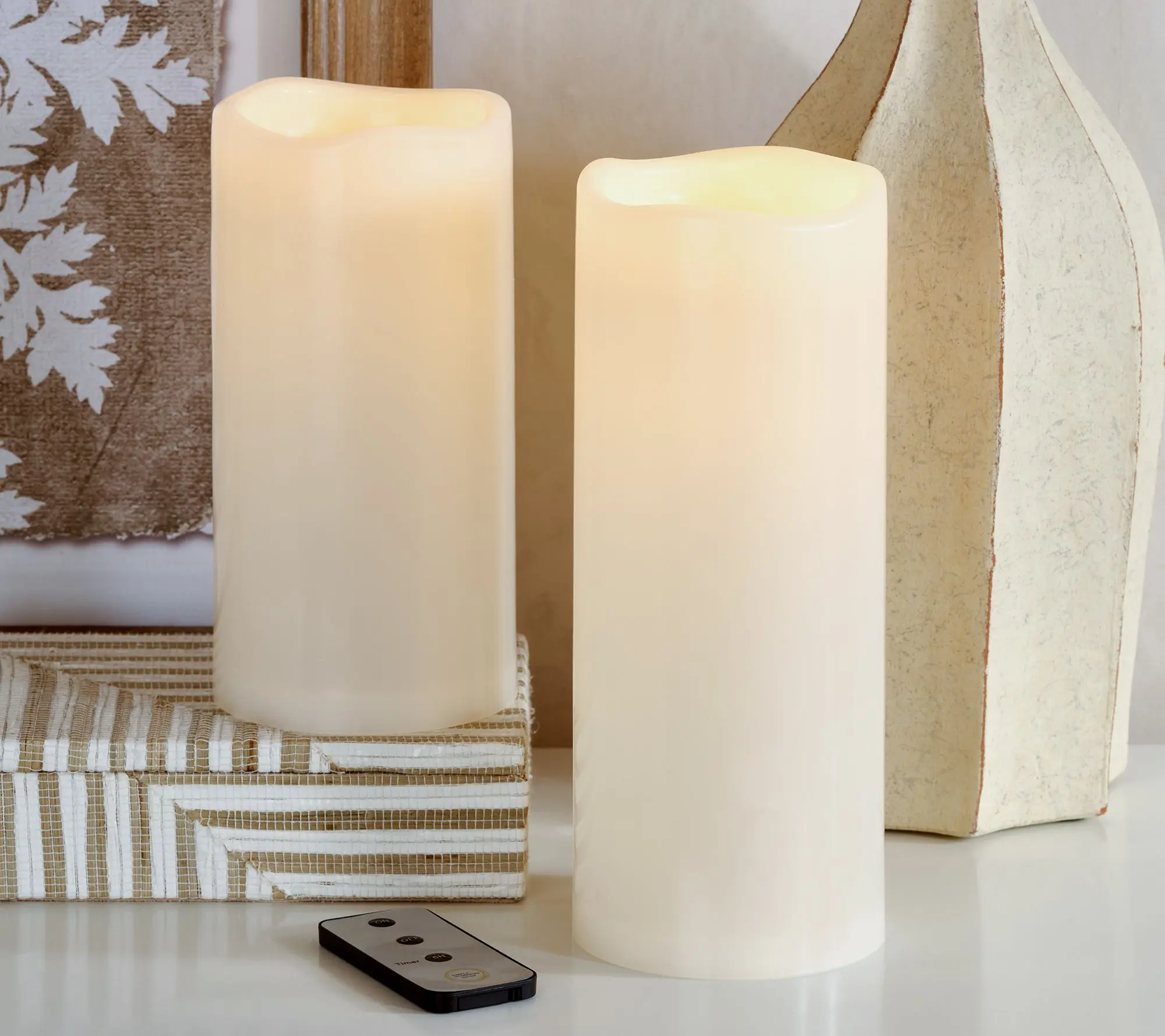 Simply Stunning S/2 Outdoor Flameless Candles by Janine Graff Simply Stunning S/2 Outdoor Flameless Candles by Janine Graff