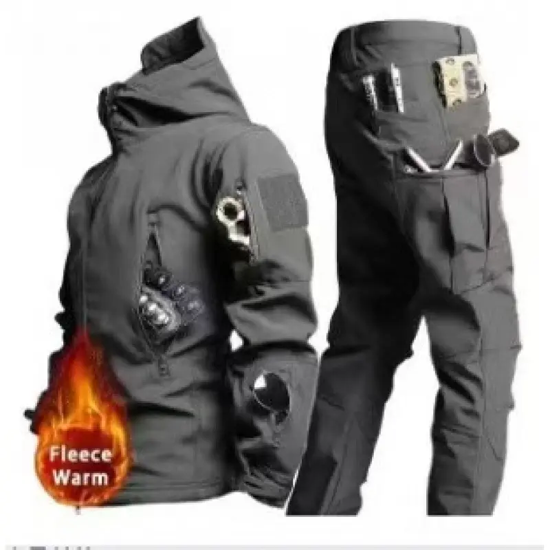 Shark Jacket Set   Grey