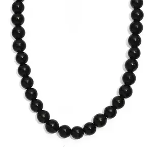 Shungite 200.00 ctw Beaded Necklace in Platinum Bond 20 Inches Christmas Gifts