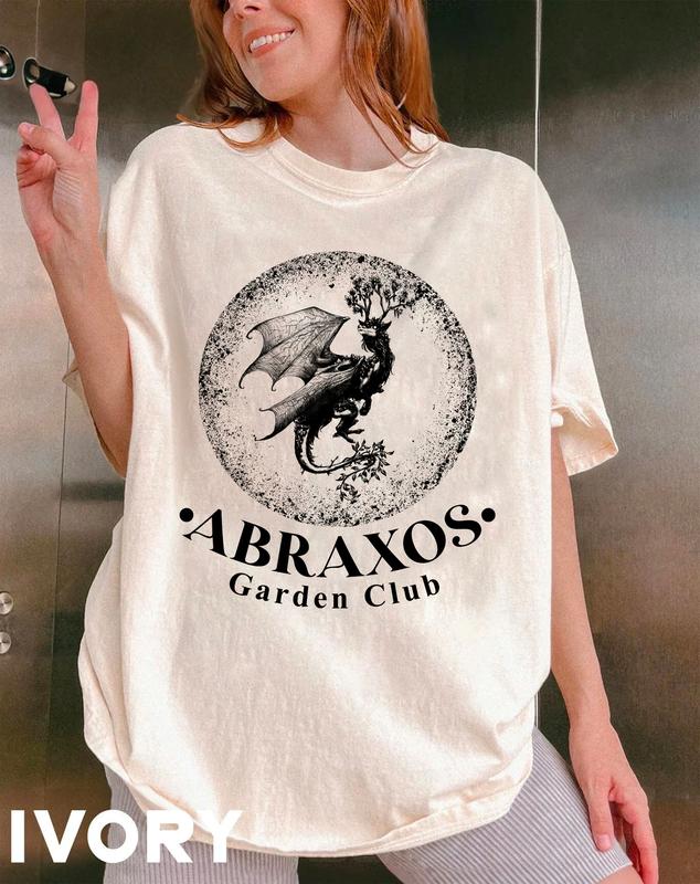 Abraxos Flower Co Comfort Color Shirt, Botanical Throne of Glass Shirt, Abraxos Wildflower Boutique ToG Sweatshirt, Manon Blackbeak Shirt.