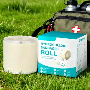 Hydrocolloid Roll for Wound Care-Extra Large Cuttable Self Adhesive Waterproof Wound Care Tape for First Aid, Blister Healing, Acne & Pimple Patches Healthcare Acne Pimple Patch Bandaids (60"x1.96")