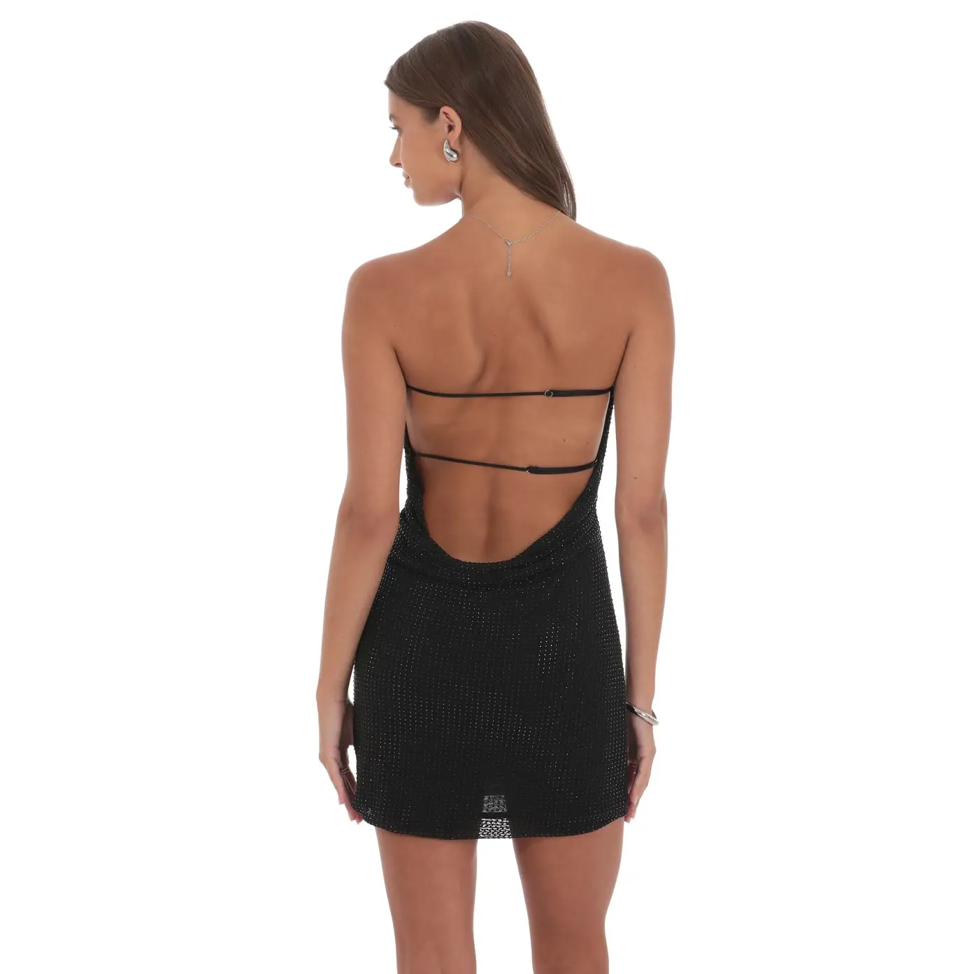 Lucy In The Sky Rhinestone Strapless Dress in Black - TikTok Shop Lucy In The Sky Rhinestone Strapless Dress in Black - TikTok Shop