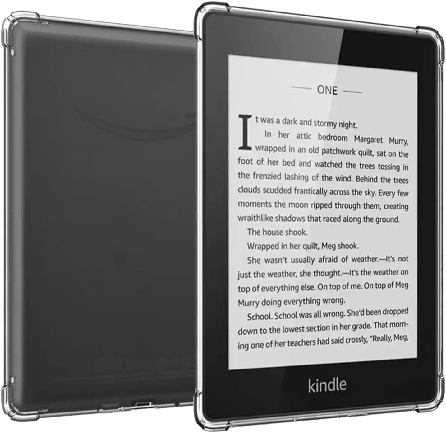 for 6'' - Kindle Case Clear 2019,Clear Case for Kindle Paperwhite 10th Generation 2019,Shockproof Ligthwheight Transparent Soft TPU  Cover Shell for Kindle 10th Gen E-Reader-Clear