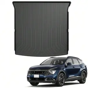 All Weather Cargo Liner Compatible With Chevrolet 2021 2022 2023 2024, TPE Heavy Duty Trunk Floor Mat With Non-Slip Backing, Cargo Trunk Liner & Rear Cargo Mat, Black