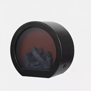 Chimenea Eléctrica Realista LED Linterna USB/Batería Alimentado Portátil Mesa Quemador De Leña Efecto Fuego - Ideal para Mesa Quemador De Leña