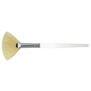 3-Pack Facial Mask Fan Brush - APPEARUS Natural Boar Bristle Face Mask Applicator for Acid Peel Treatments and Masques - Skincare Comfort