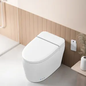 [Bellemave] Smart Toilet Bidet Combo| Foot Sensor Control| Heated Seat & Night Light| Self-Cleaning Nozzle| Remote & Knob Control| Power Outage Flush