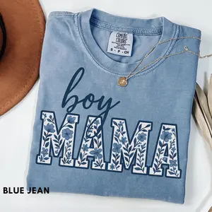 Comfort Colors Boy Mom Shirt Toile Floral Boy Mama Shirt Pregnancy Announcement Boy Mama Of Boys Shirt Mother's Day Gift Cute Mom Tee