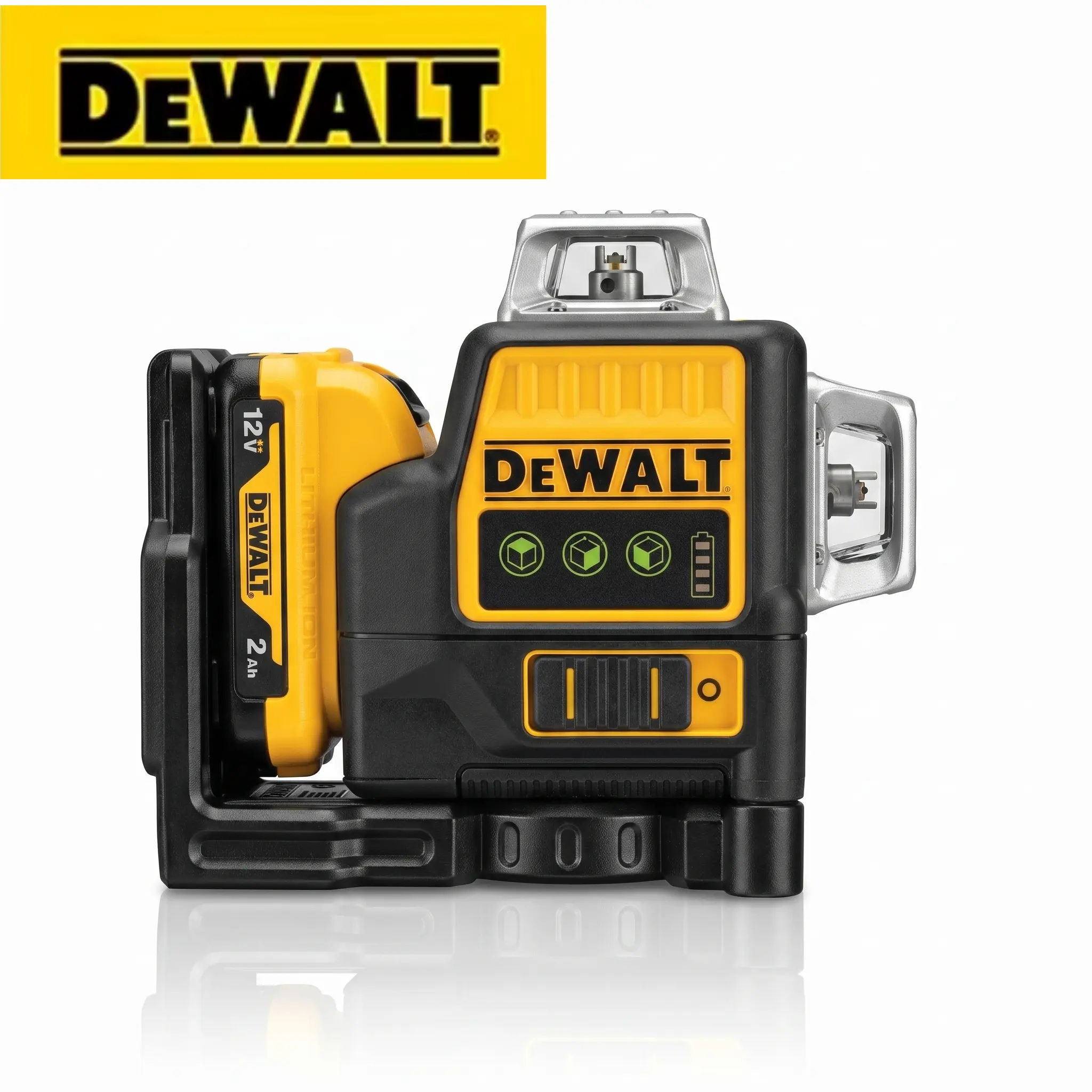 DEWALT 089LG 360-Degree Rotation 12-Line Green Electronic Laser Level Kit - Accurate Marking Hand Tool for Outdoor Construction, Builders' Projects (Laser Levels)