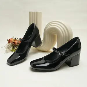 JENN ARDOR Block Heels for Women Chunky Heel, Mary Jane Closed Toe Work Pumps Comfortable Square Toe Dress Shoes Girl  High Heels  kitten heels