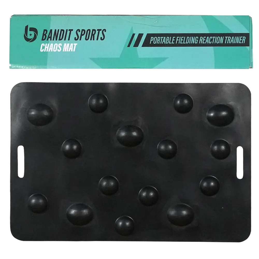 Bandit Sports Chaos Mat - Portable, Foldable Baseball Fielding Training Aid to Simulate Realistic Ball Bounces